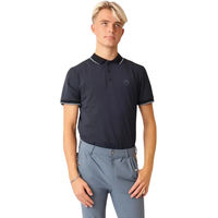 Produktbild von Montar Reit-Poloshirt für Herren aus Polyester in Blau Grösse XL