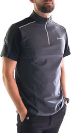 Produktbild von Montar Reit-Poloshirt für Herren in Grau oder Schwarz Größe L