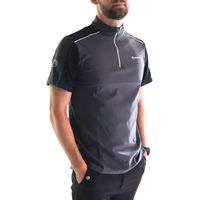 Produktbild von Montar Reit-Poloshirt für Herren in Grau oder Schwarz Größe L