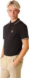 Produktbild von Montar Reit-Poloshirt für Herren in Schwarz Größe XL aus Polyester