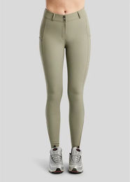 Montar Reithose Megan Full Grip Damen in Grün Khaki Größe 34 – Bild 1 von 1