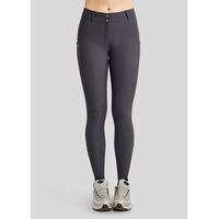 Produktbild von Montar Reithose Megan für Damen mit Vollgrip und Handytaschen Grau Größe 42