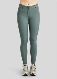 Produktbild von Montar Reithose Megan für Damen mit Vollgrip und Handytaschen in Grün Größe 38