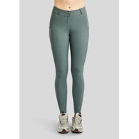 Produktbild von Montar Reithose Megan für Damen mit Vollgrip und Handytaschen in Grün Größe 38