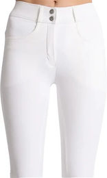 Produktbild von Montar Reithose Megan Vol 2 Damen mit Full Grip und Silikonbeschichtung Weiß Größe 38 wasserabweisend