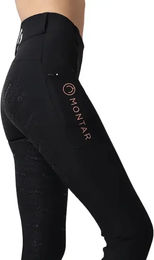 Produktbild von Montar Reithose Michelle Full Grip für Mädchen in Rosa oder Schwarz