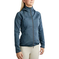 Produktbild von Montar Reitjacke Blair mit Kapuze und Full Zip für Damen in Gun Metal Grey mit Crystals Logo