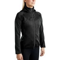 Produktbild von Montar Reitjacke mit Kapuze und Full Zip für Damen in Gun Metal Crystals Logo Grau
