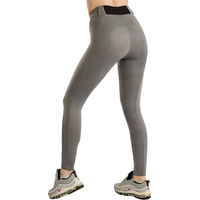 Produktbild von Montar Reitleggings Damen Full Grip Pull On Grau mit Silikonbeschichtung