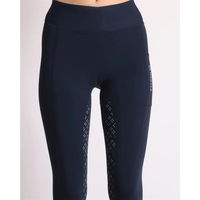 Produktbild von Montar Reitleggings Full Grip für Damen in Blau Größe 38 mit Silikonbeschichtung