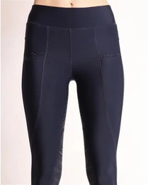 MONTAR Reitleggings Linnea mit Silikon Vollbesatz für Damen in Dunkelblau Größe 34 – Bild 1 von 3