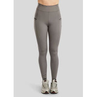 Produktbild von Montar Reitleggings MoPearl Pintuck Pull On Damen Full Grip Grau Größe 40