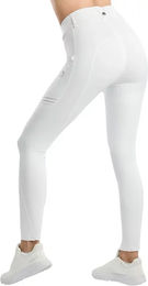 Montar Reitleggings Wilma Full Grip Damen Quartz Weiß Gold – Bild 1 von 1