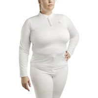 Produktbild von Montar Reitpolo Damen Briella Reitshirt Weiß Gold 3XL
