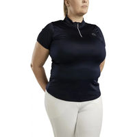 Produktbild von Montar Reitpolo Damen Everly Reitshirt aus Polyester in Blau oder Schwarz Größe XXL