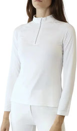 Produktbild von Montar Reitpolo Damen Maja Reitshirt Sommer Weiß Blau Größe S