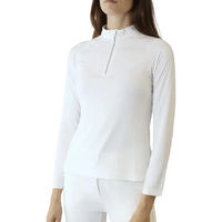 Produktbild von Montar Reitpolo Damen Maja Reitshirt Sommer Weiß Blau Größe S