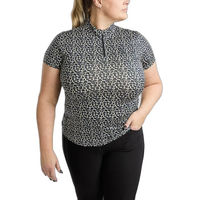 Produktbild von Montar Reitpolo Damen MoLeonora Leo Reitshirt Blau Bunt Grösse 4XL