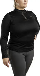 Produktbild von Montar Reitshirt Briella Damen Schwarz Gold 3XL