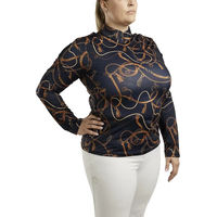 Produktbild von Montar Reitshirt Damen Haily Bridle aus Polyester in Blau oder Schwarz Größe 3XL