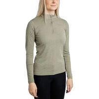 Produktbild von Montar Reitshirt Damen Langarm Trainingspolo Grün XS