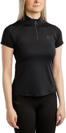 Produktbild von Montar Reitshirt Damen MoPearl Pintuck Schwarz Größe S