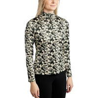 Produktbild von Montar Reitshirt Damen Polo mit langen Ärmeln aus Polyester in Grün Bunt