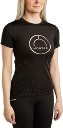 Produktbild von Montar Reitshirt für Damen in Schwarz und Gold Größe L