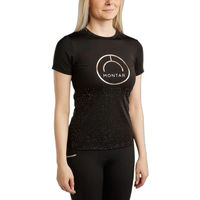 Produktbild von Montar Reitshirt für Damen in Schwarz und Gold Größe L