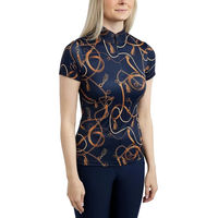 Produktbild von Montar Reitshirt Haily Bridle für Damen aus Leder in Blau Größe S