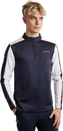 Montar Reitshirt Phil Langarm Trainings-Polo für Herren in Blau Größe S – Bild 1 von 1