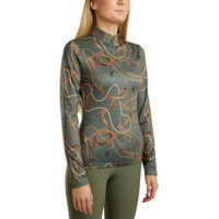 Produktbild von Montar Reitshirt Polo mit langen Ärmeln für Damen in Grün