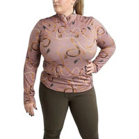 Produktbild von Montar Reitshirt Polo mit langen Ärmeln für Damen in Rosa 3XL