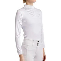 Produktbild von Montar Rosie Reitshirt für Damen mit langen Ärmeln Weiß Größe S