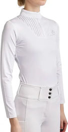 Montar Rosie Reitshirt für Damen mit langen Ärmeln Weiß XL – Bild 1 von 1