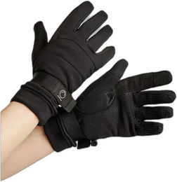 Produktbild von Montar Softshell-Reithandschuhe Unisex Schwarz Taille 6,5 wasserabweisend