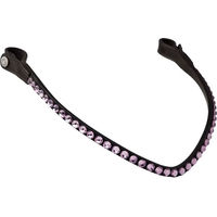 Produktbild von Montar Stirnband für Pferde aus Leder in Schwarz oder Rosa