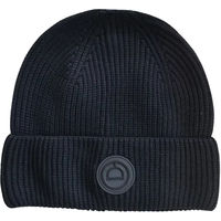 Produktbild von Montar Strickmütze aus Wolle mit Logo Badge in Schwarz