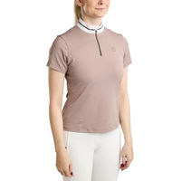Produktbild von Montar Turnierpolo Damen Maisy Kristall Weiß Grau Taupe
