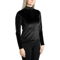 Produktbild von Montar Valerie Damen Velours Langarm Reitpolo für die Übergangszeit