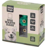 Produktbild von Montegoni Hundekotbeutel aus Recyclingmaterial 320 Stück 16 Rollen
