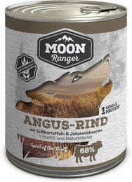 Produktbild von MOON Ranger Hundefutter Angus-Rind mit Süßkartoffeln für Adult 6x800g