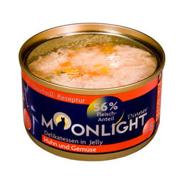 Moonlight Dinner Katzen Nassfutter Huhn mit Gelee für erwachsene Wohnungskatzen 80g - 24 x 80 g – Bild 1 von 5