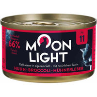 Produktbild von Moonlight Dinner Nr. 11 Katzenfutter Huhn Broccoli Hühnerleber getreidefrei sensitive 24x80g