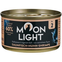 Produktbild von Moonlight Dinner Nr. 2 Katzenfutter Thunfisch Huhn und Garnele getreidefrei 12x80g