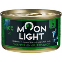 Produktbild von Moonlight Dinner Nr. 9 Katzenfutter Snapper in Kürbisjuice Stückchen in Soße getreidefrei und mit niedrigem Phosphorgehalt 12x80g