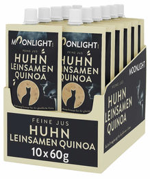Moonlight Feine Jus Huhn mit Leinsamen Katzensnack in feiner Sauce für Katzen Adult 10 x 60 g – Bild 1 von 2