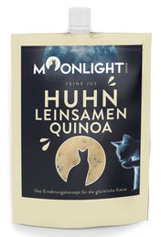 Moonlight Feine Jus Katzensnack Huhn mit Leinsamen für alle Altersstufen 60 g – Bild 1 von 3