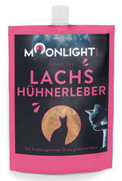 Moonlight Feine Jus Katzensnack Lachs mit Hühnerleber Adult 60 g – Bild 1 von 3
