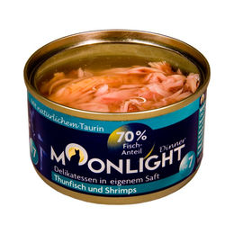 Moonlight Katzen Nassfutter Adult Thunfisch und Garnele Stückchen in Sauce 24 x 80 g - 24 x 80 g – Bild 1 von 10